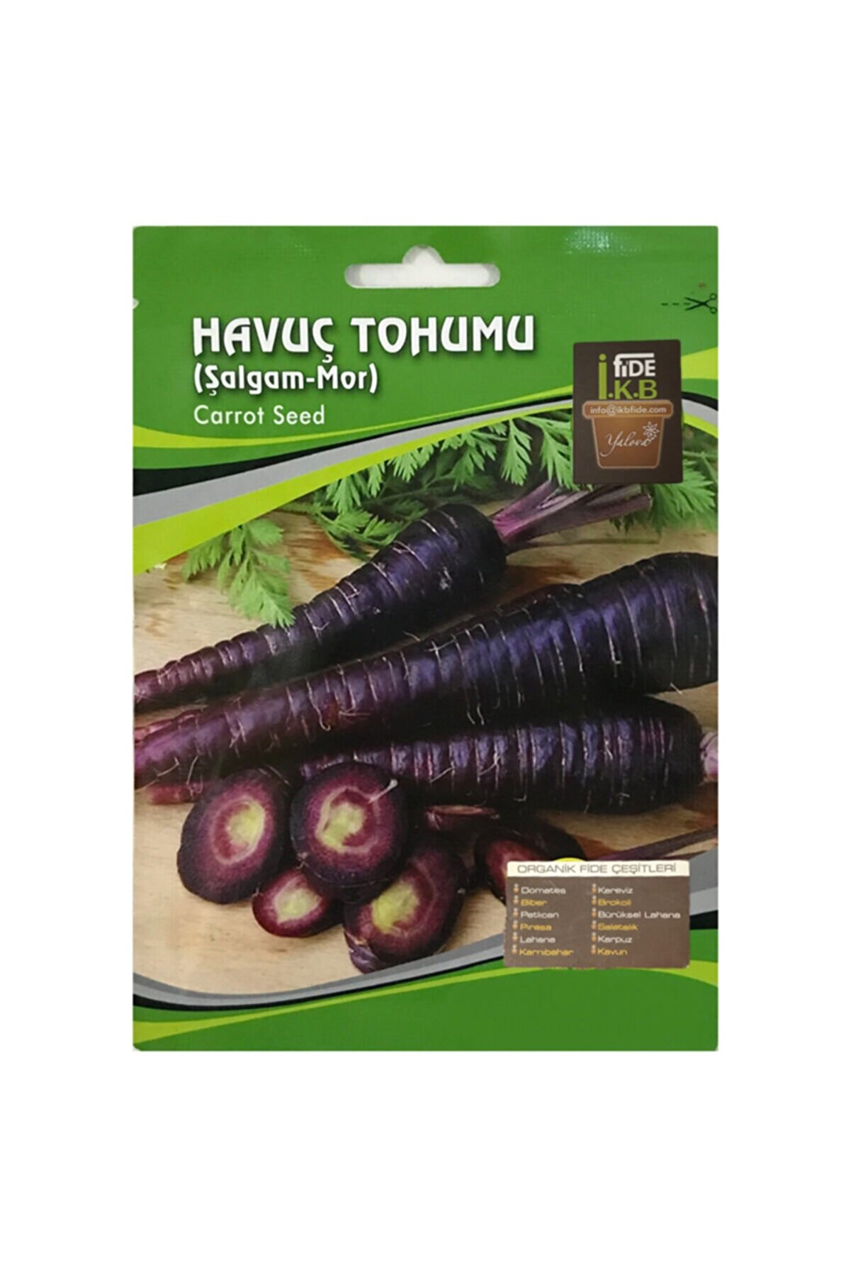 İKB FİDE Organik Mor Havuç Tohumu Şalgam KBTHM62