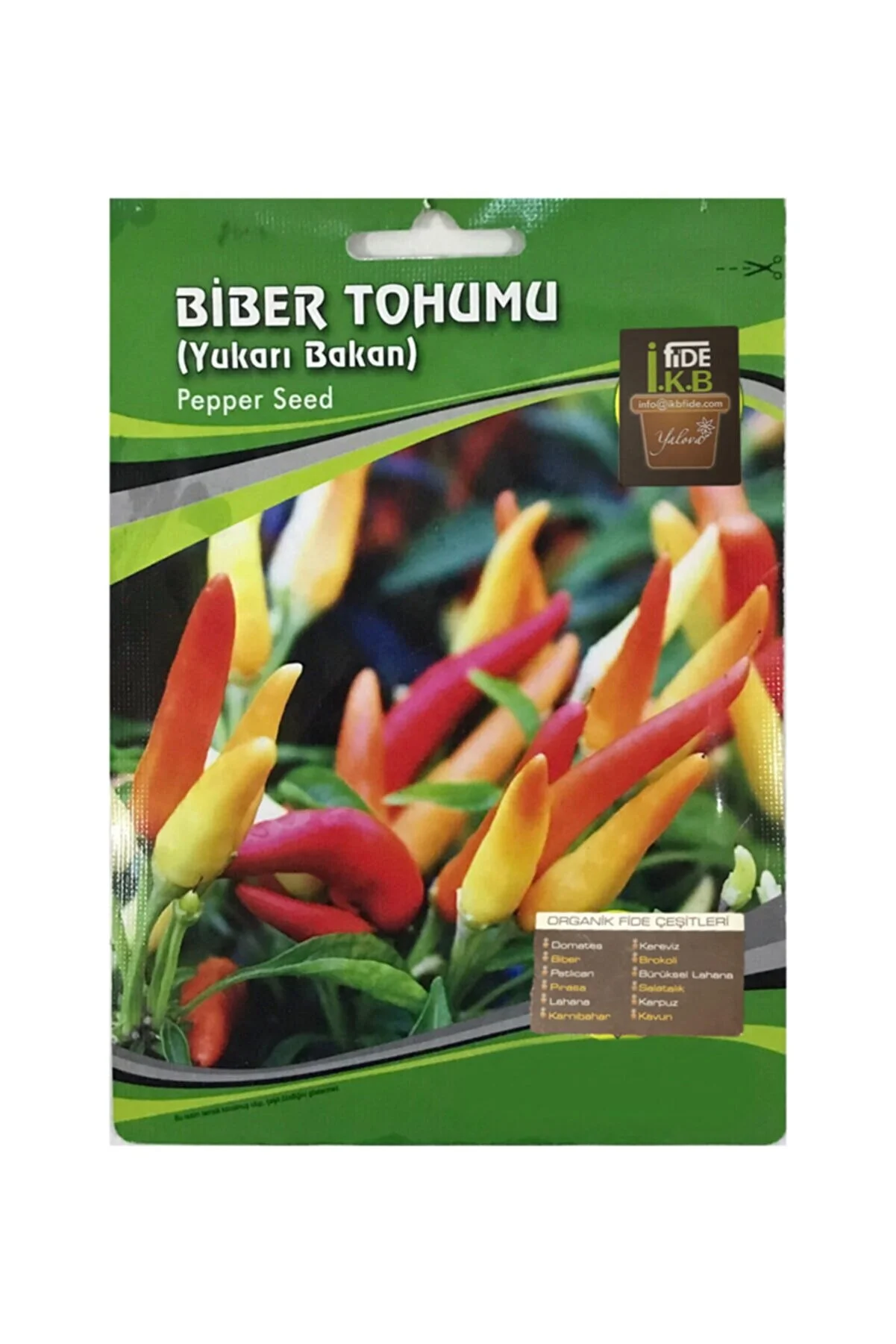 İKB FİDE Organik Biber Tohumu Yukarı Bakan KBTHM70