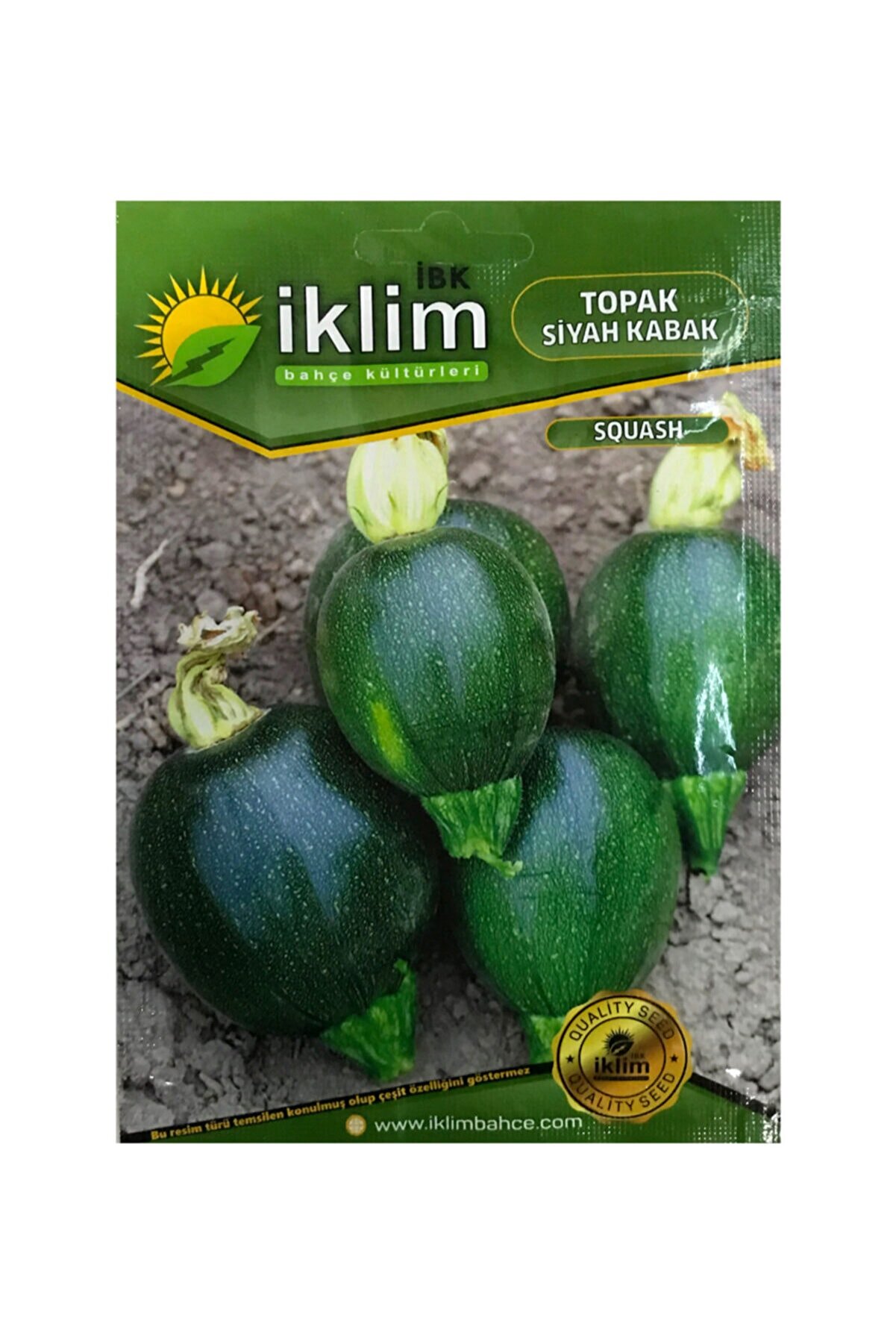 İKB FİDE Organik Topak Tohumu Siyah Kabak KCB8410