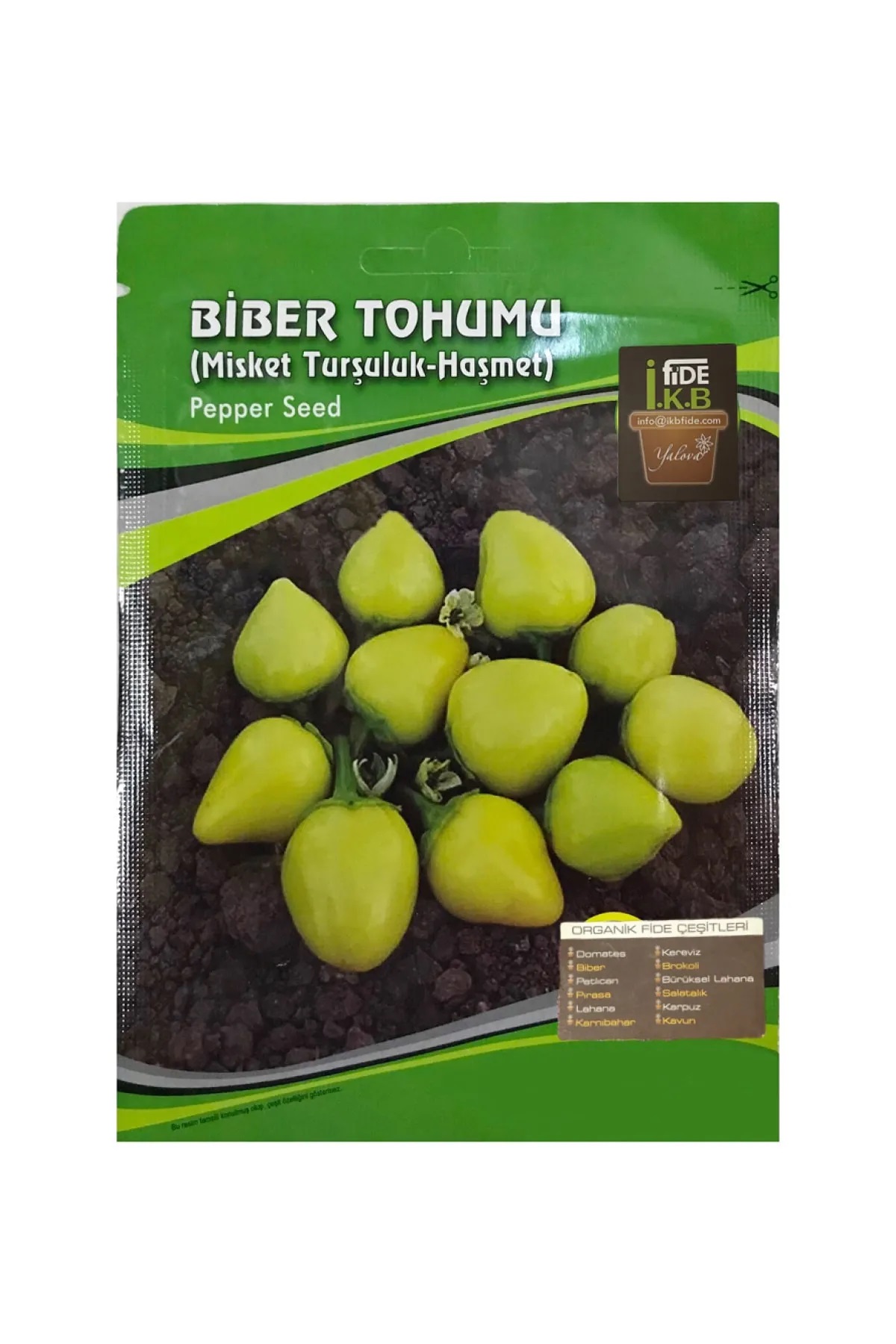 İKB FİDE Misket Turşuluk Haşmet Organik Biber Tohumu KBTHM1