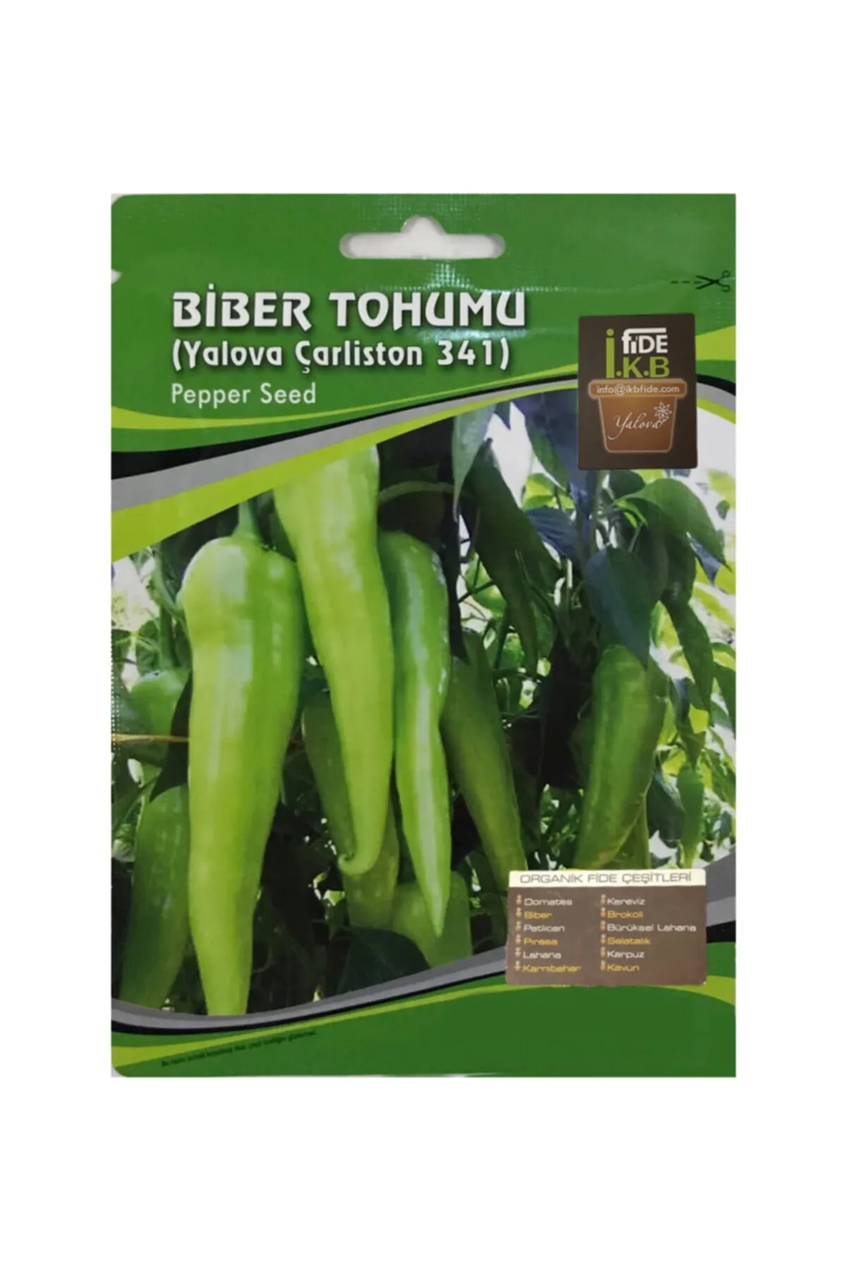 İKB FİDE Organik Çarliston Biber Tohumu Yalova KBTHM43