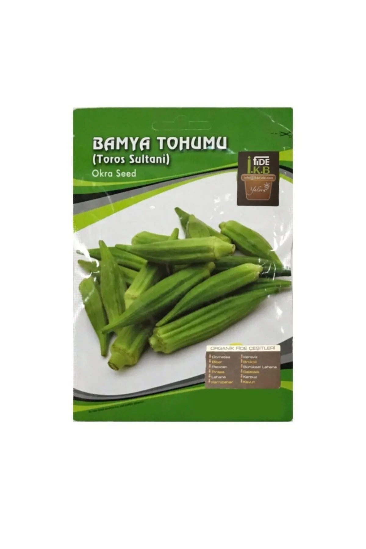 İKB FİDE Organik Bamya Tohumu Toros Sultanı KBTHM30