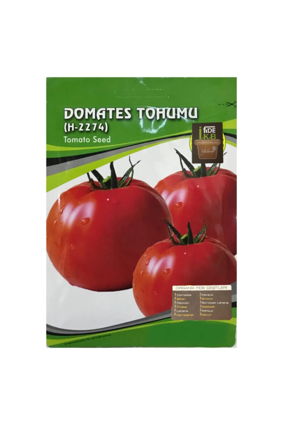 İKB FİDE Organik Domates Tohumu H-2274 KBTHM72