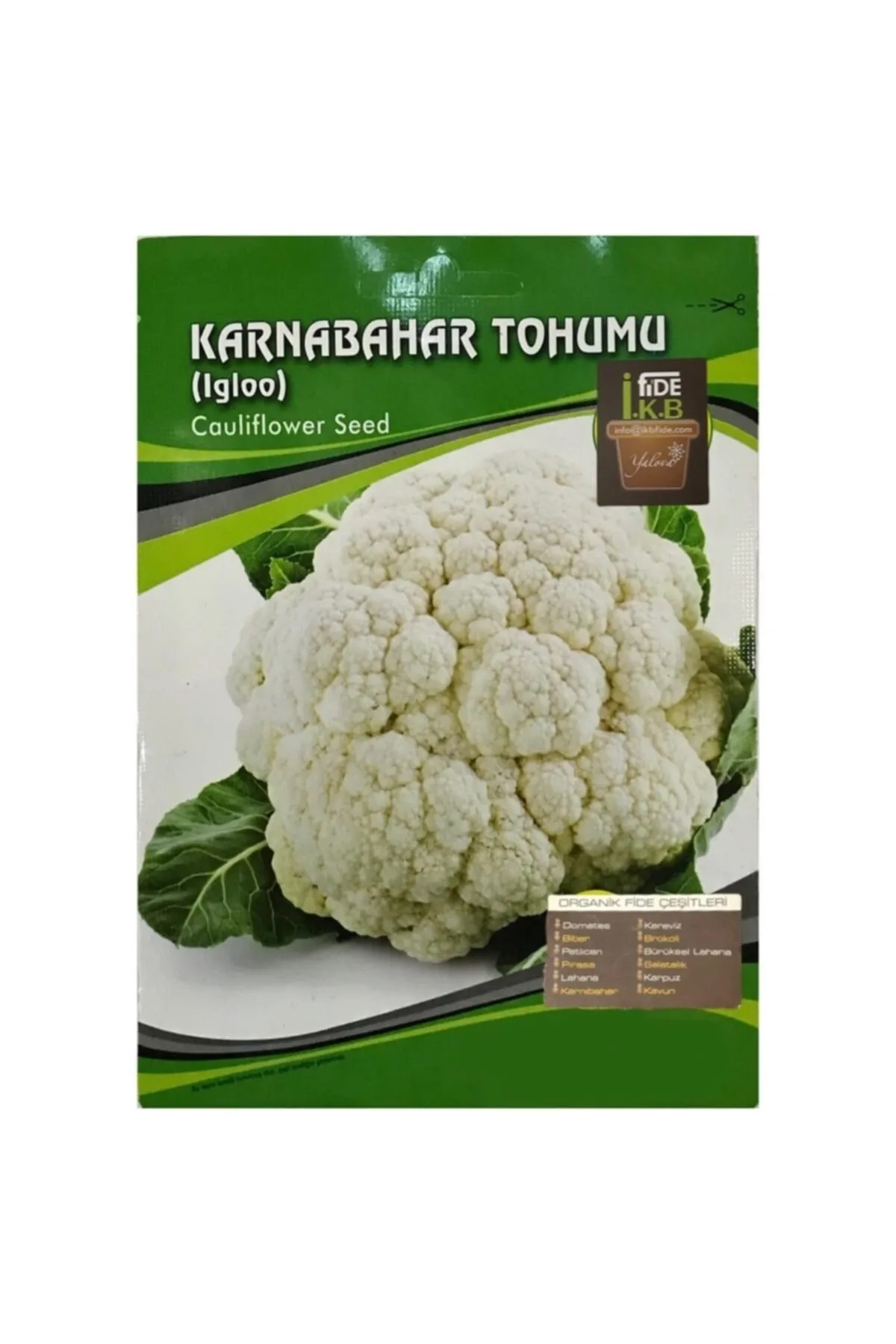  KURUMSAL FATURA İKB FİDE Organik Karnabahar Tohumu KBTHM56