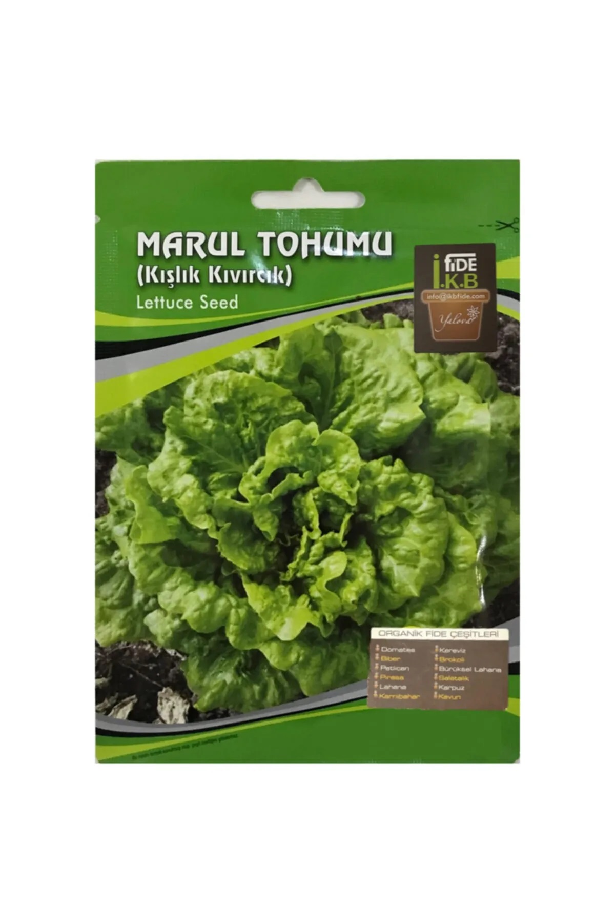 İKB FİDE Organik Marul Tohumu Kışlık Kıvırcık KBTHM49