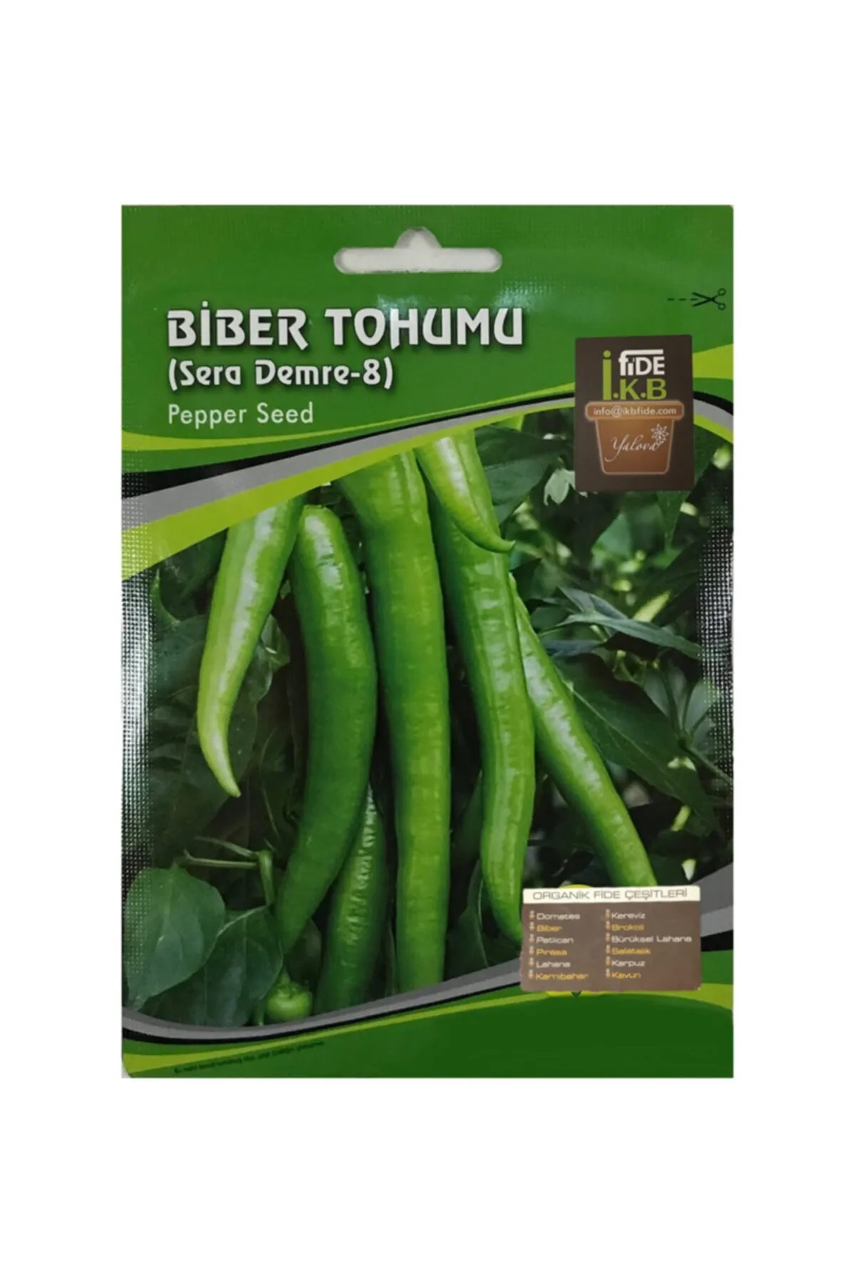 İKB FİDE Organik Biber Tohumu Sera Demre 8 KBTHM29