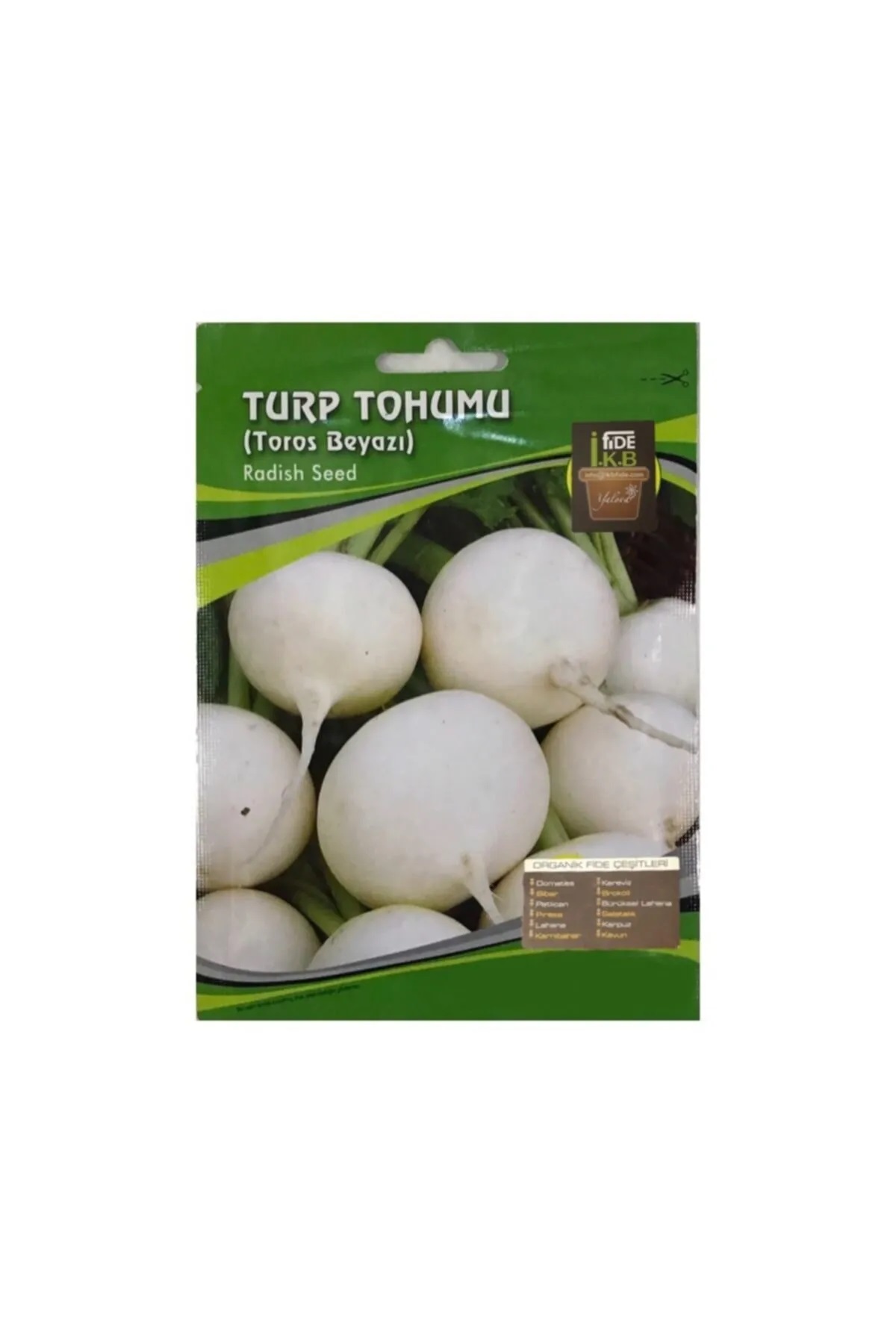 İKB FİDE Organik Turp Tohumu Toros Beyazı KBTHM39