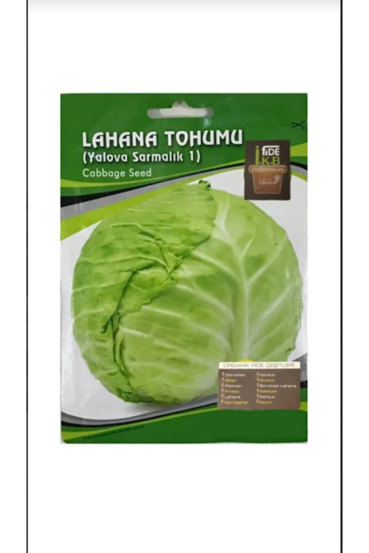 İKB FİDE VE TOHUM Organik Lahana Tohumu KBTHM8877