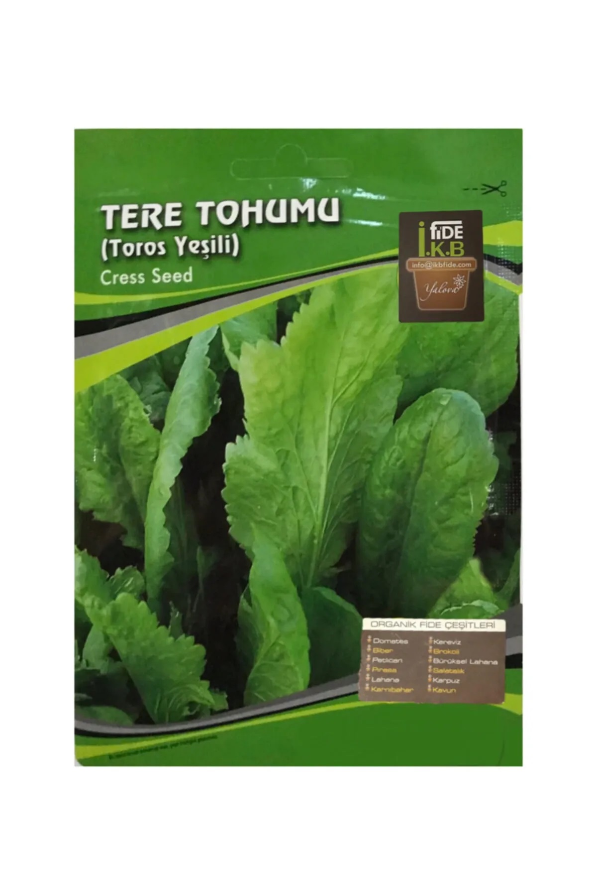 İKB FİDE Organik Tere Tohumu KBTHM23