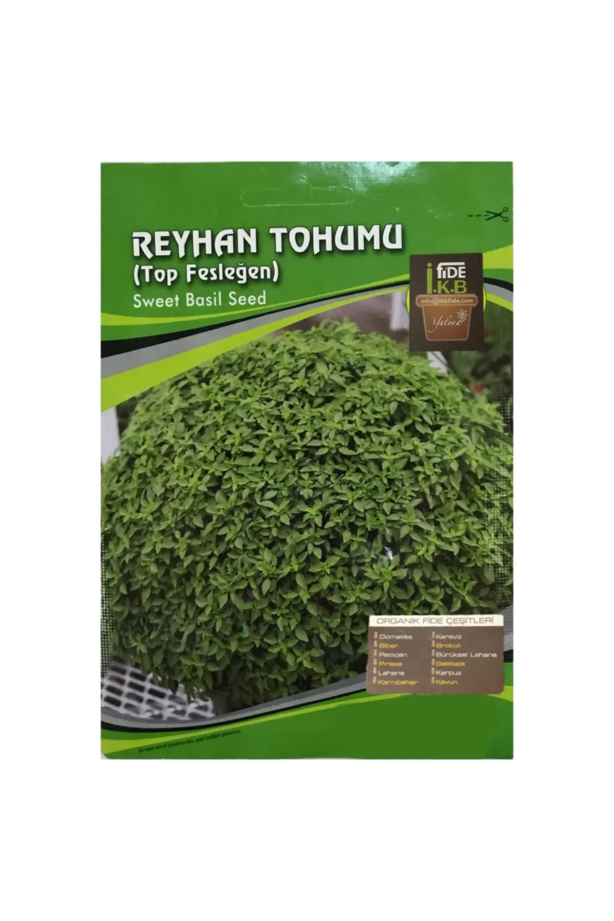 İKB FİDE Top Fesleğen Organik Reyhan Tohumu KBTHM44