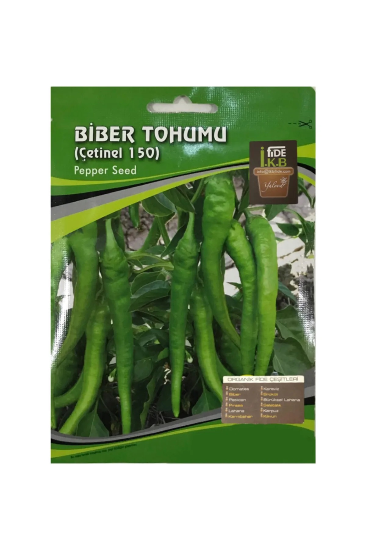 İKB FİDE Organik Tatlı Sivri Biber Tohumu KBTHM65