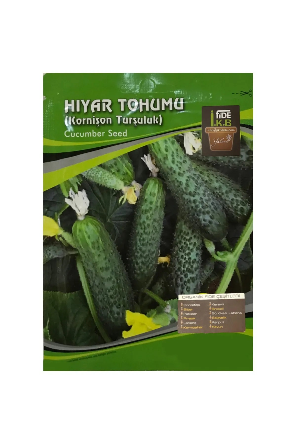 İKB FİDE Organik Hıyar Tohumu Kornişon Turşuluk KBTHM5