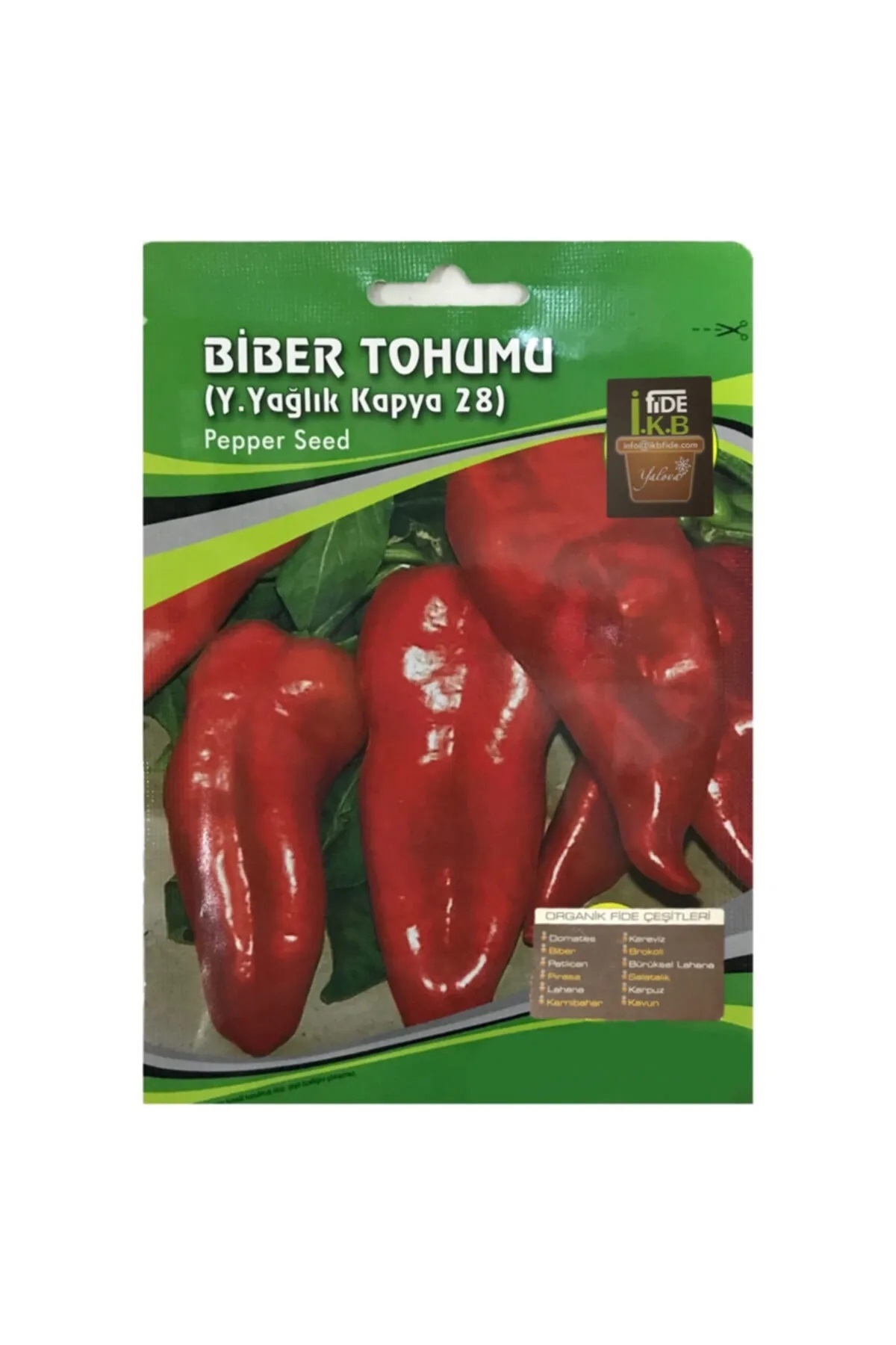 İKB FİDE Organik Kapya Biber Tohumu KBTHM25