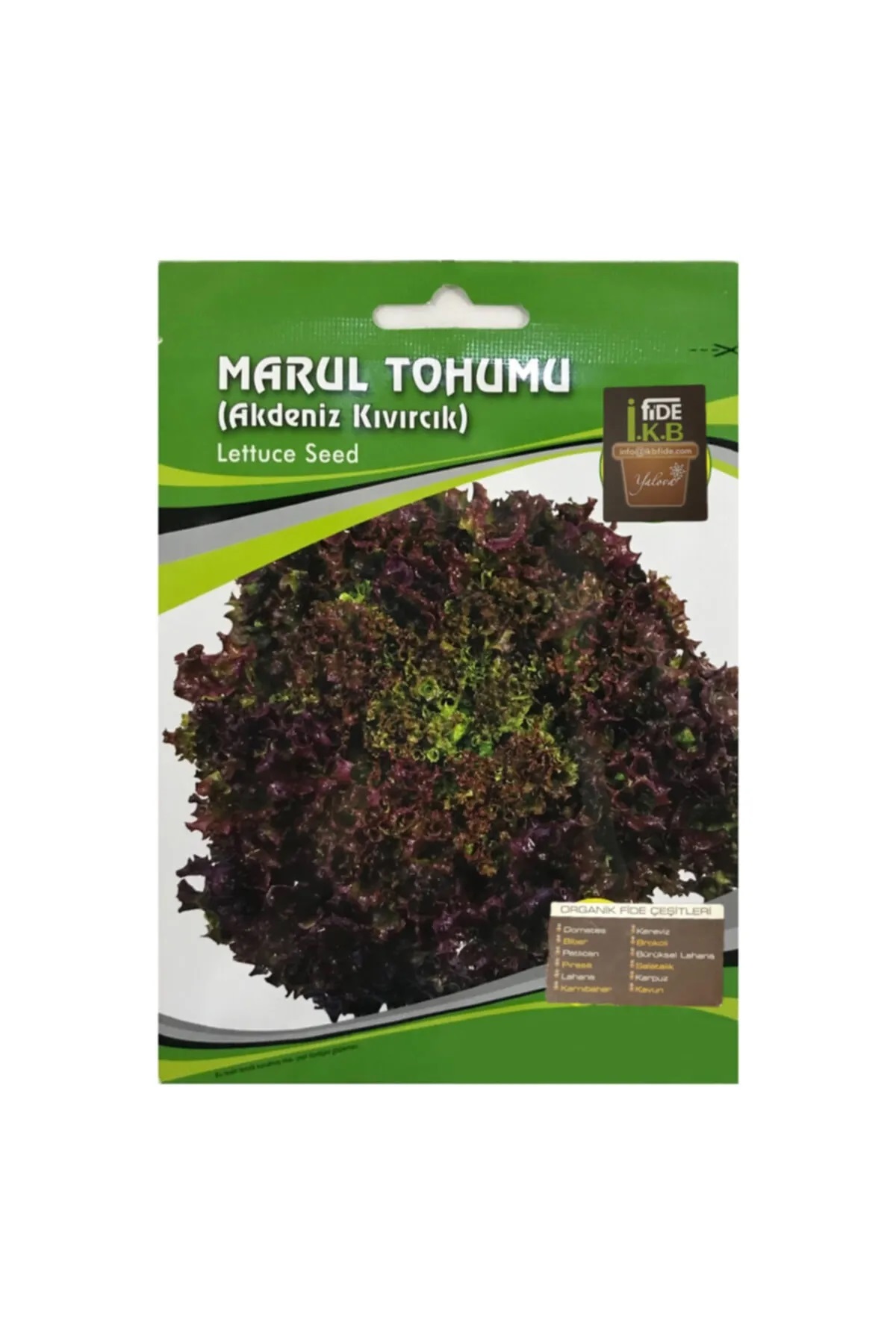 İKB FİDE Organik Marul Tohumu Akdeniz Kıvırcık KBTHM10