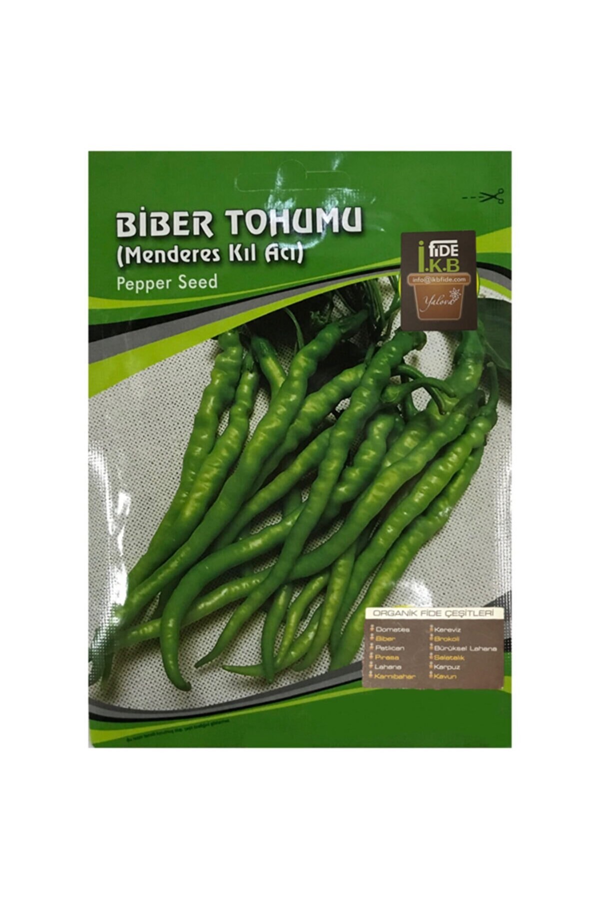 İKB FİDE Organik Kıl Acı Biber Menderes KBTHM22